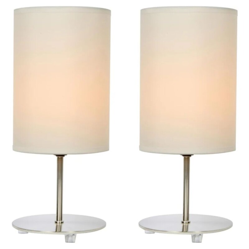 Pack de 2 lámparas de mesa Tubo 1 luz E27 Pack de 2 lámparas de mesa Tubo 1 luz E27