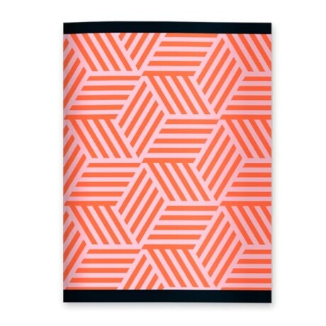 Cuaderno Campus Engrampado 96 Hojas Rayado Patron Naranja