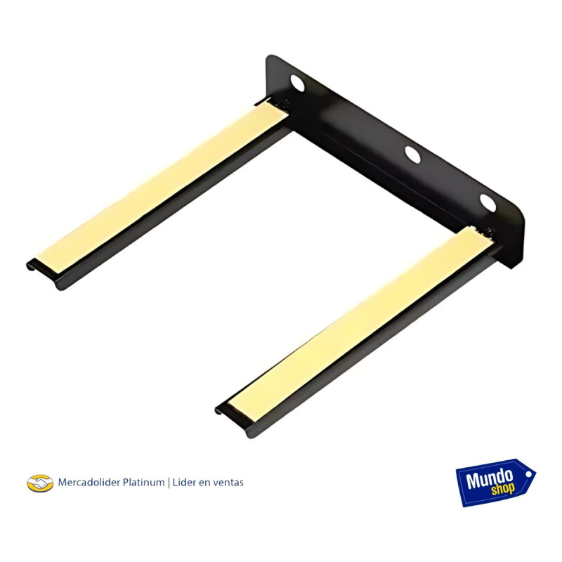 Soporte Canalera, Decodificador, Consola, Dvd Vidrio Negro