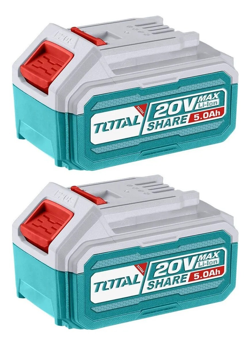 Set 2 Baterías Total 20V 5.0Ah Alta Capacidad Sistema P20S 