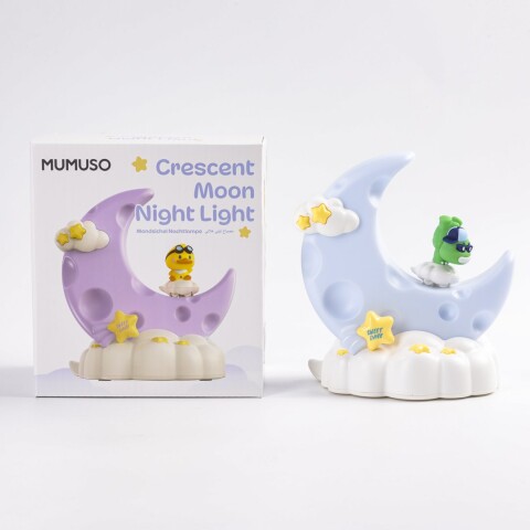 LÁMPARA DE NOCHE DE LUNA CRECIENTE (DINOSAURIO DESLIZANTE/AZUL) LÁMPARA DE NOCHE DE LUNA CRECIENTE (DINOSAURIO DESLIZANTE/AZUL)