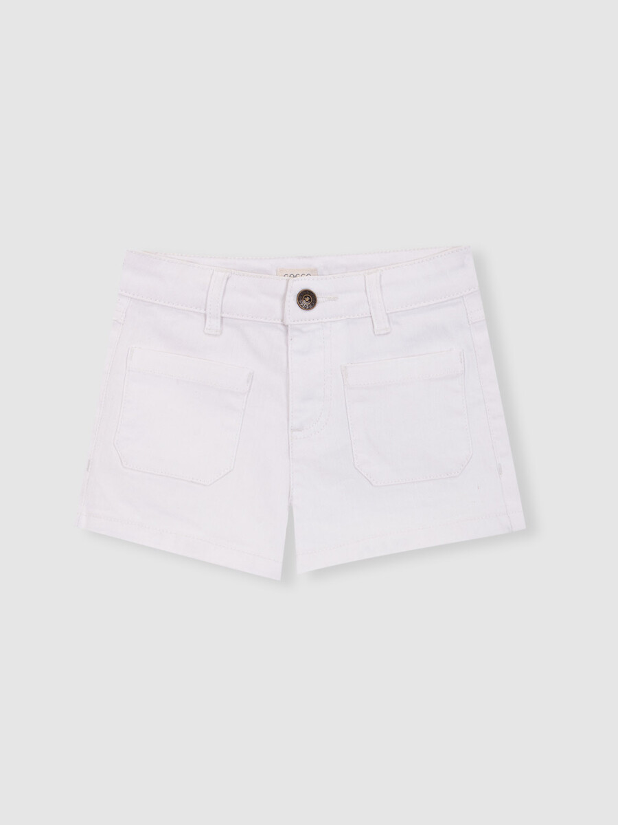 Pantalon Corto Blanco