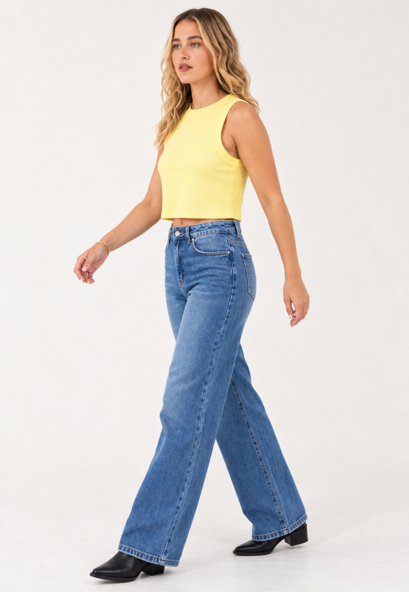 Musculosa Basica Amarillo