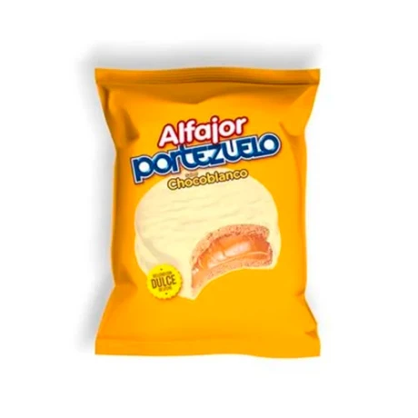 Caja de 18 Alfajores Portezuelo Chocolate Blanco 001
