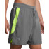 UA LAUNCH PRO 2n1 7'' SHORTS-GRY GRY-026