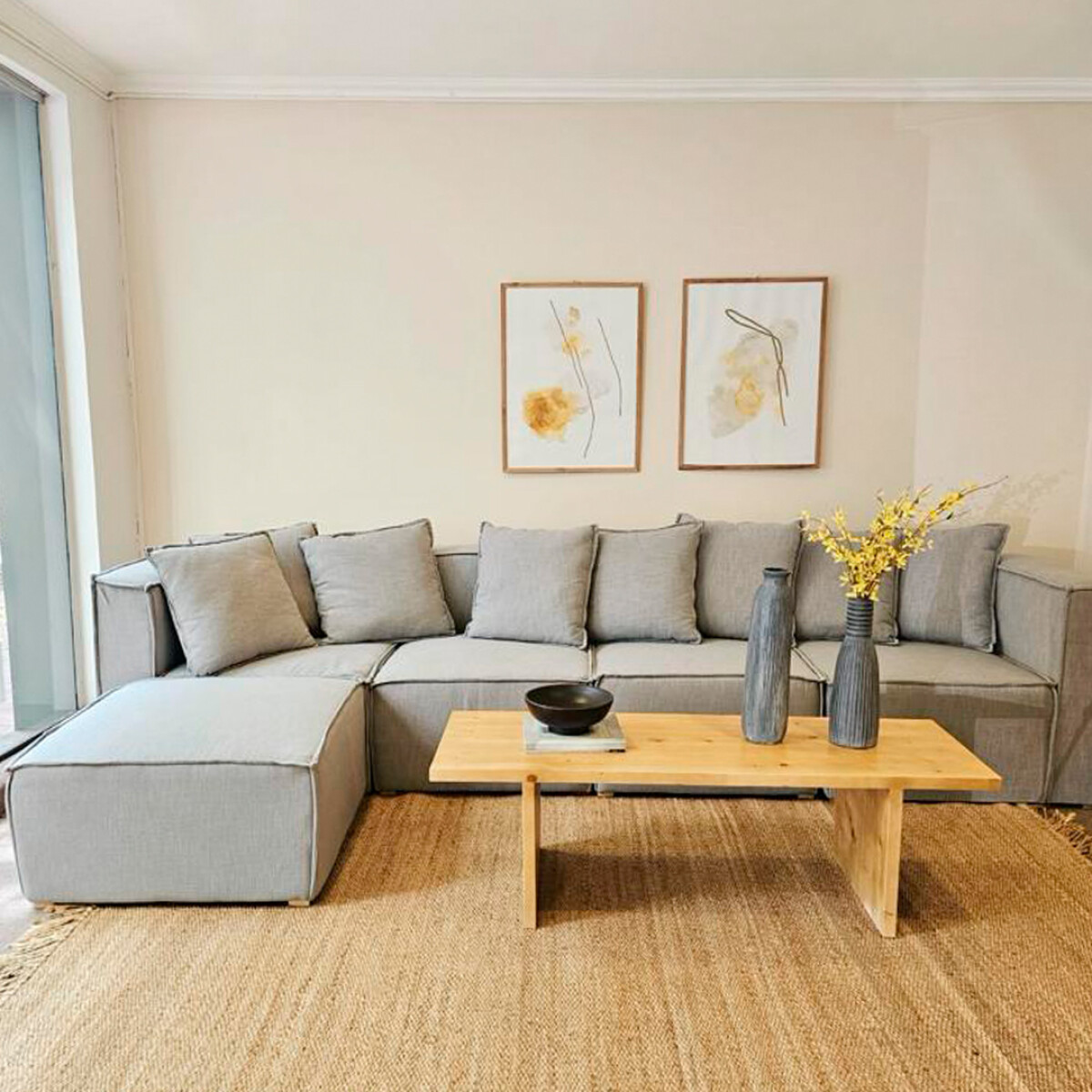 Sofá esquinero Tokyo 300x180cm + Isla (5M) (Por Pedido) 