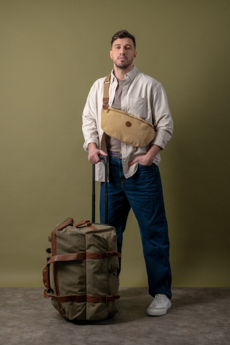 Bolso carry on lona Verde