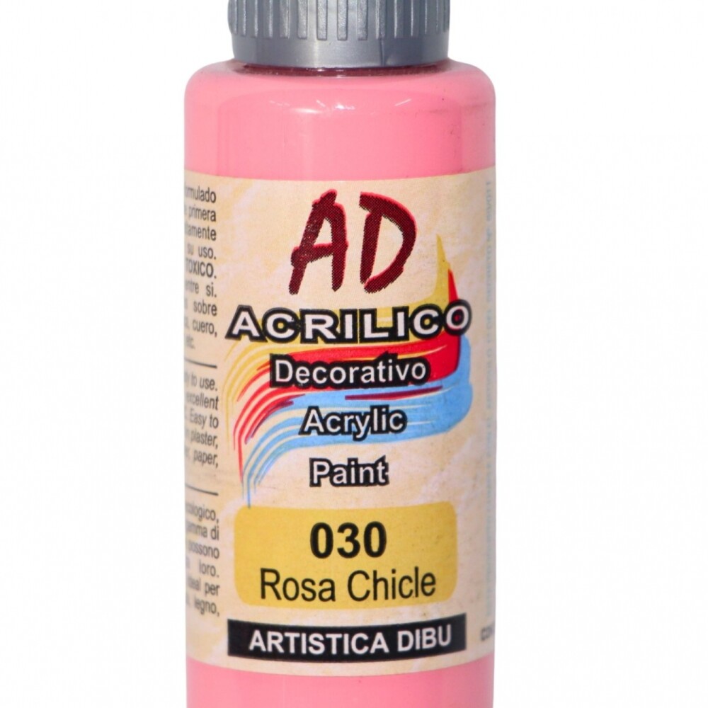 PINTURA ACRILICA ARTISTICA DIBU 60 ML. DIFERENTES COLORES COLOR ROSA CHICLE 030