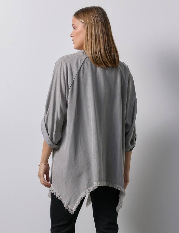 Camisa Oversize Tencel GRIS