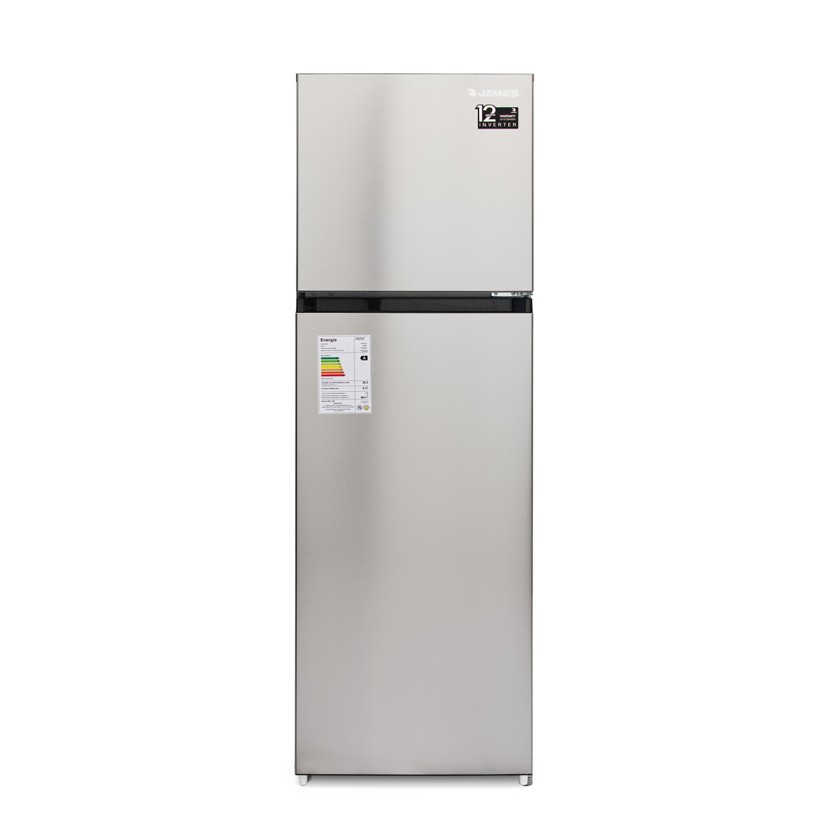 Refrigerador James RJ 301 frío seco, Inverter Inox 