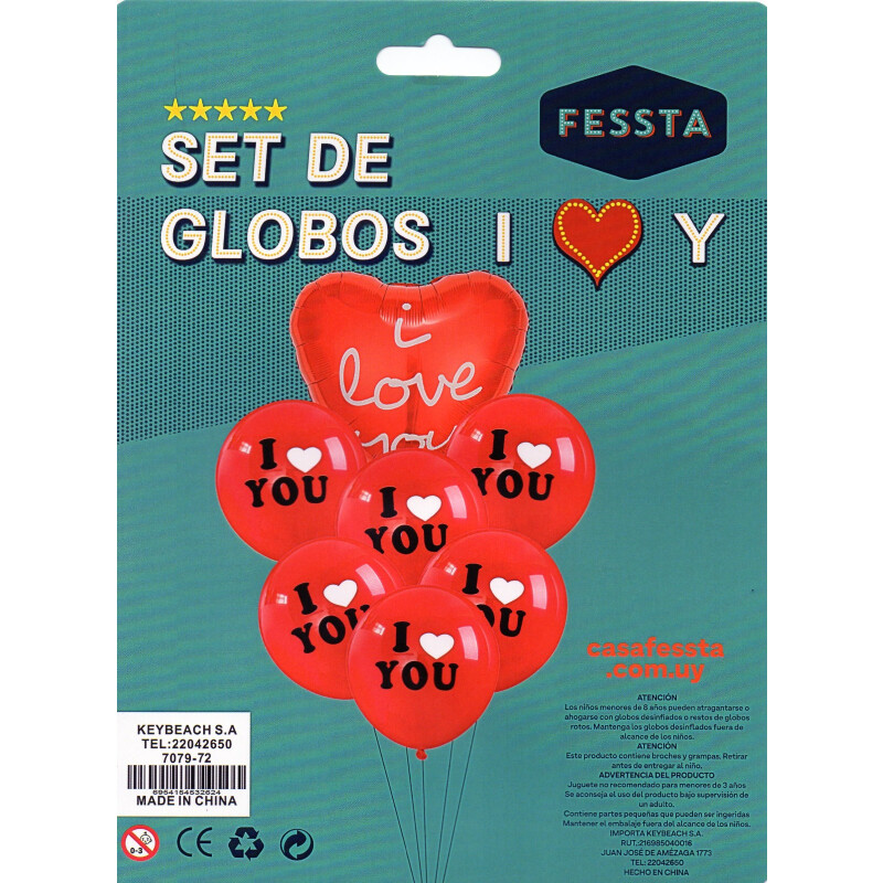 Set de Globos I Love You Set de Globos I Love You