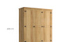 Ropero 3 Puertas 2 Cajones Madera - Linea Mexicana Natural