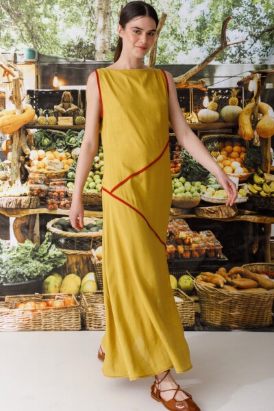 PRE VENTA VESTIDO TRAZOS Pistacho Y Bordo