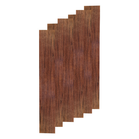 Piso Flotante Vinilico 10 M2 Diseño Madera Tabla De Pegar ® Variante Color Marron Oscuro