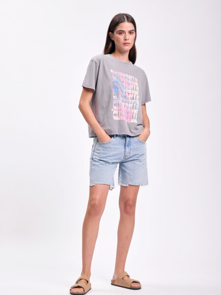 Bermuda jean Azul Claro