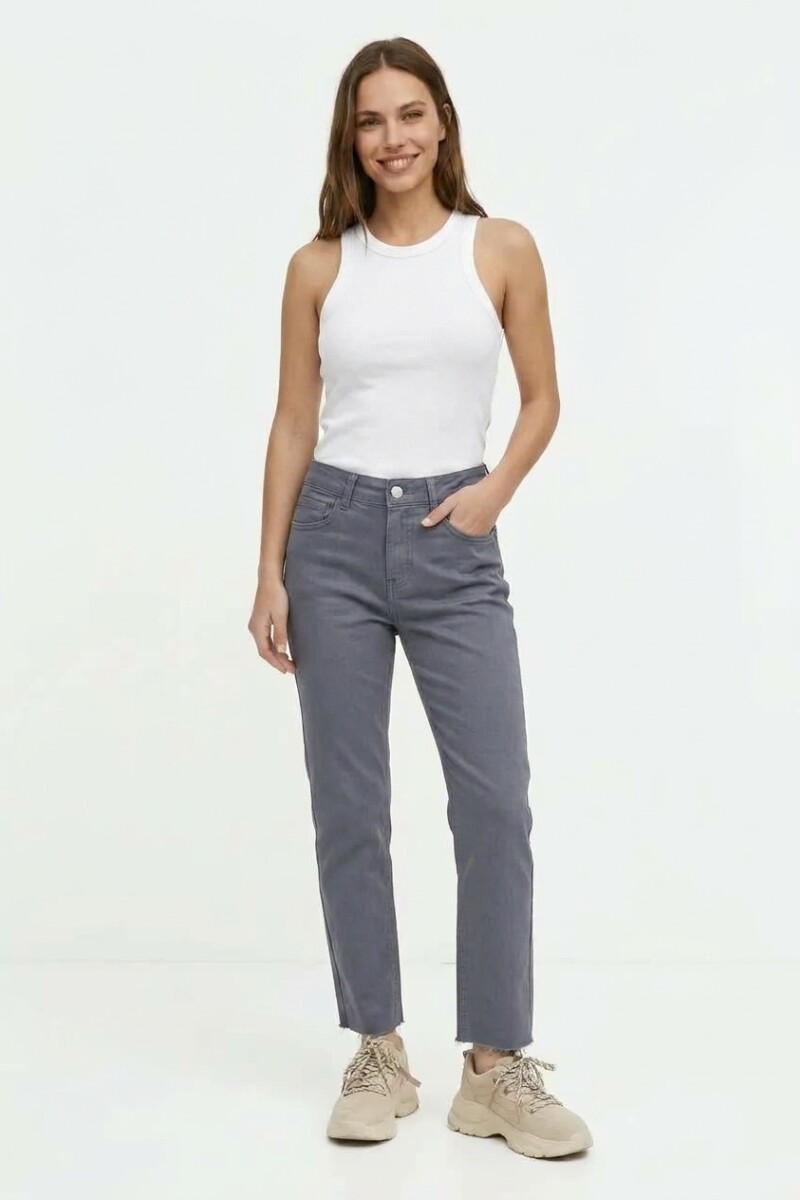 Pantalon recto AZUL PIEDRA