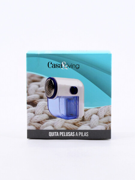QUITA PELUSA A PILA 8 X 7CM CELESTE