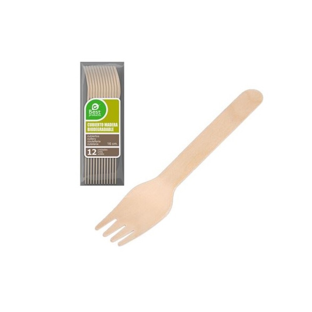 Tenedor Madera 16Cm JUIN TENEDOR MADERA 16CM