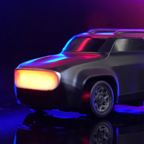 Mini auto a control remoto drift para niños Negro