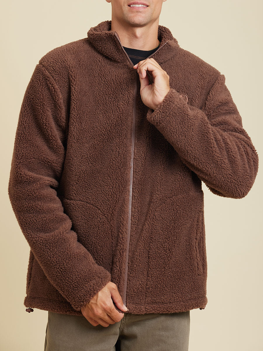 CAMPERA SAYER ( SHERPA) RUSTY - MarrÓn 