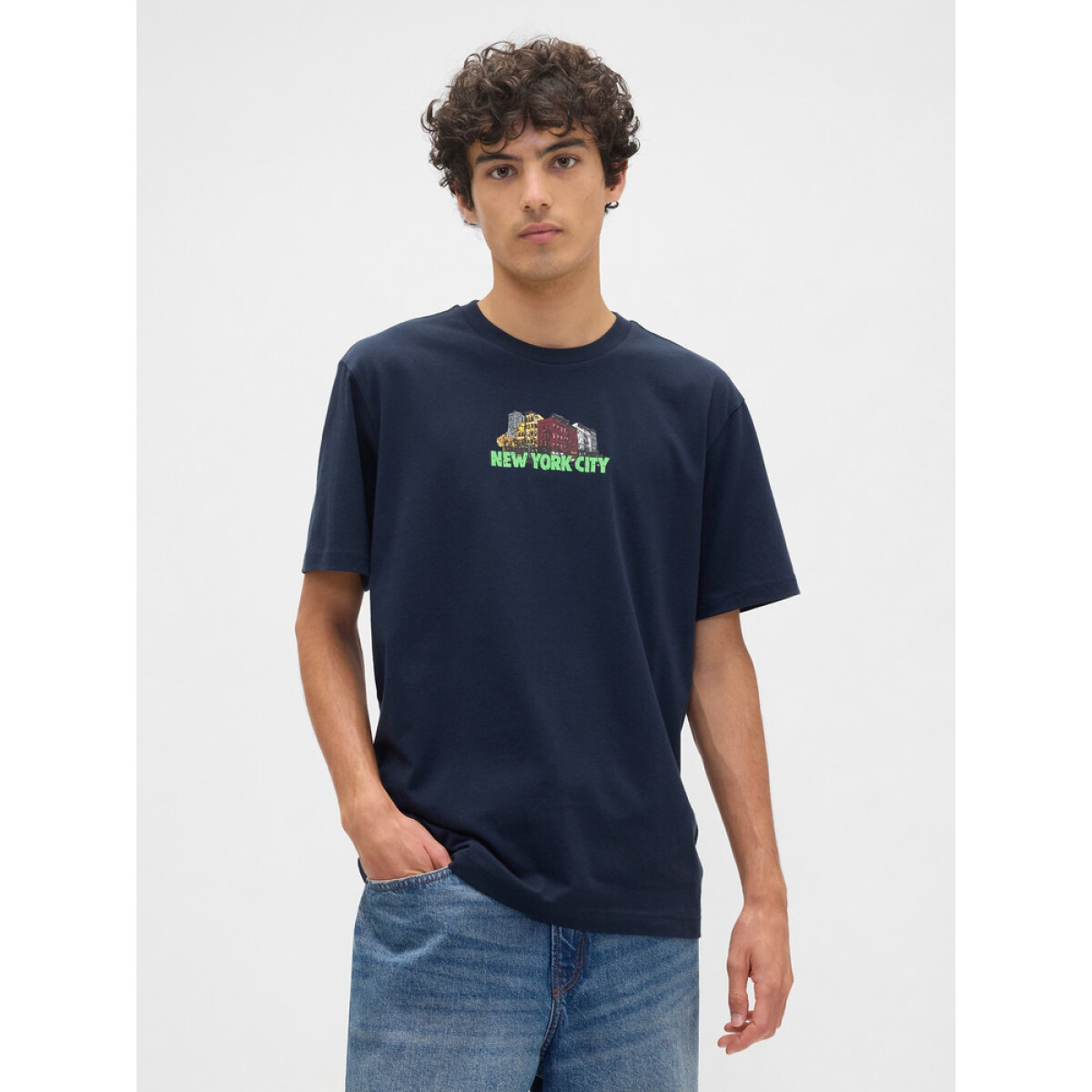 V-FRCH GAP NYC BUILDINGS - NEW CLASSIC NAVY 