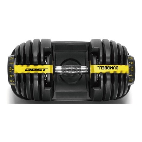 Mancuerna ajustable de 2.5 a 24kg Best Negro