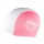 Gorra De Poliester De Natación Para Niños Arena Polyester II Jr Cap (6 a 12 años) Rosa y Blanco