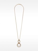 Collar Largo Con Colgante dorado