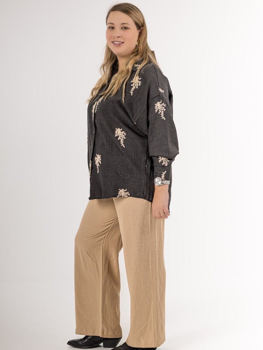 Pantalón liso de lino Made in Turquía Pantalón liso de lino Made in Turquía