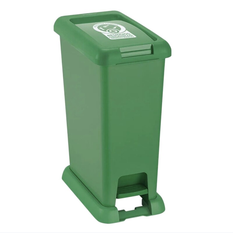Papelera Basurero Con Pedal Rimax - 35 litros Verde