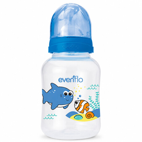 Mamadera Evenflo Acuario Bebés 0-3M 120Ml Tetina Flujo Lento Azul
