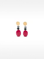 Pendientes Largos Efecto Piedra multicolor