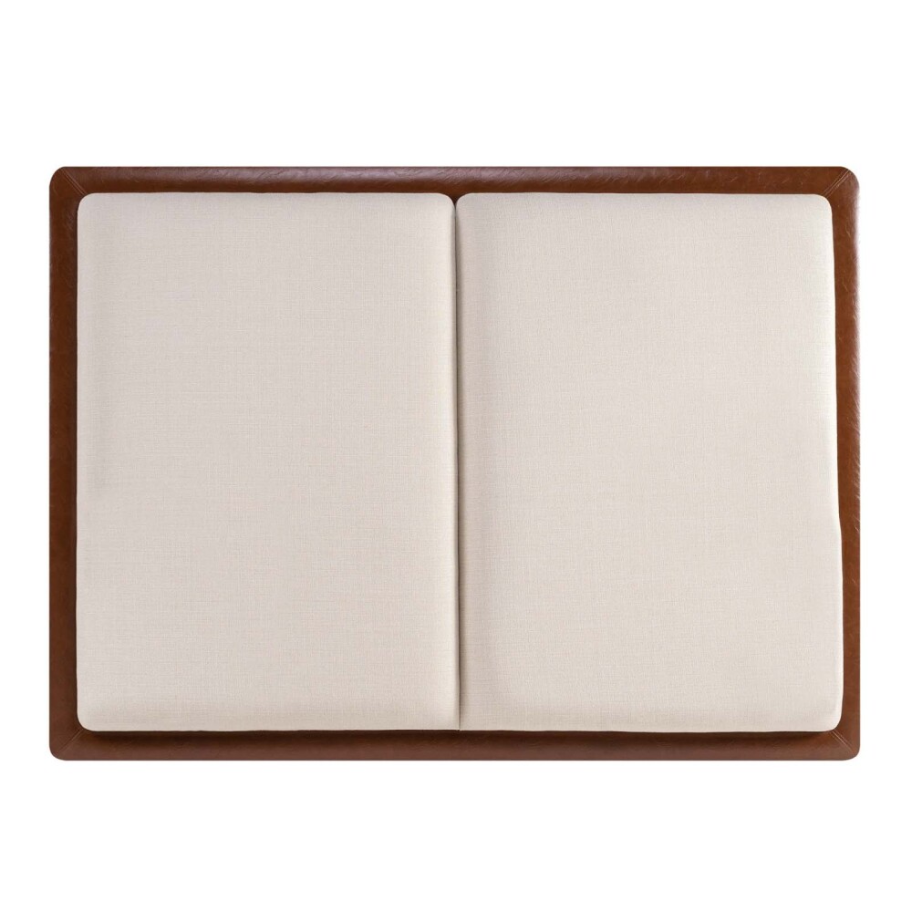 RESPALDO 2 PLAZAS TELA NATURAL-BEIGE RAVENA