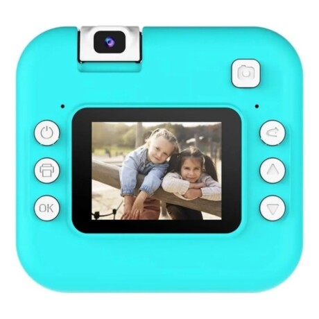 Cámara De Fotos Digital Infantil Doble Modo Instantánea Verde