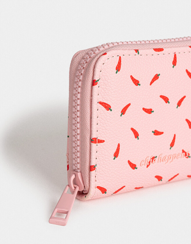 Billetera Billetera Cuerina Rosa - Rosa Viejo