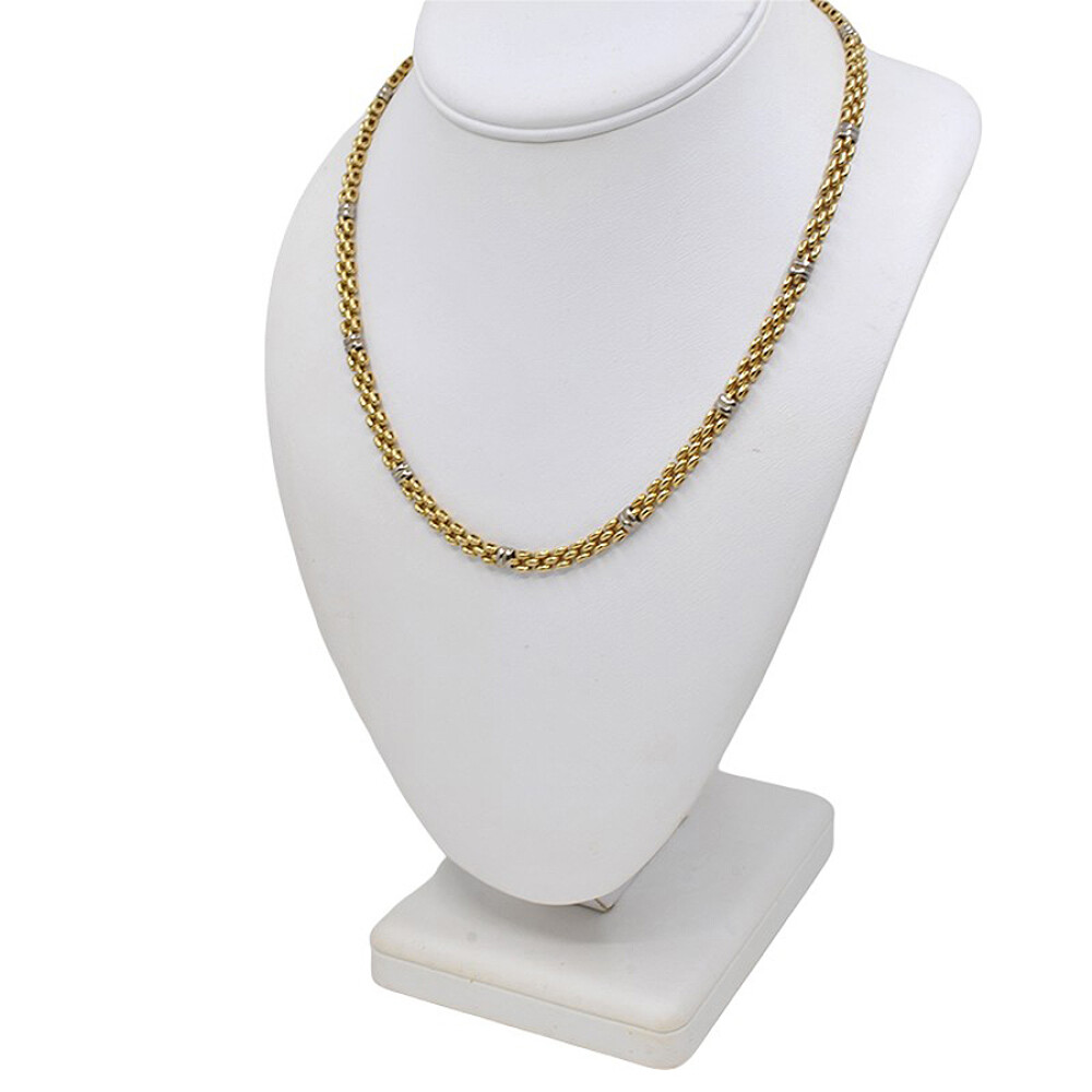 Collar en Oro 18 K 2 Colores Collar en Oro 18 K 2 Colores