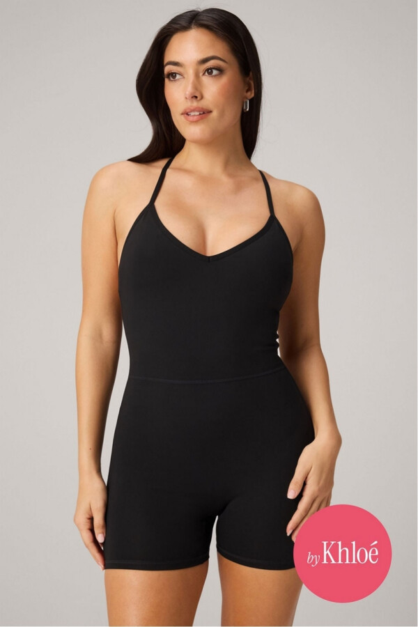 Enterizo Booty Scrunch Pureluxe V-Back Enterizo 4 Mujer Black