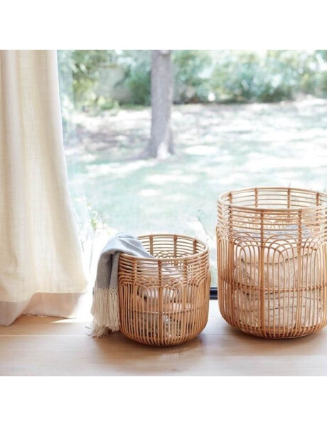 CESTO D42X38CMS RATAN NATURAL CESTO D42X38CMS RATAN NATURAL