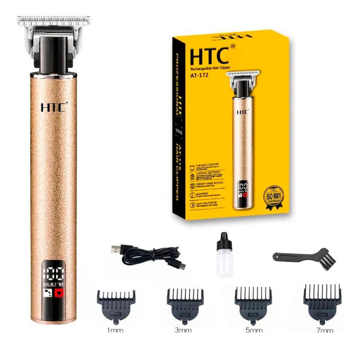 Maquina Corta Pelo Barba Inalámbrica Htc At172 Recargable 