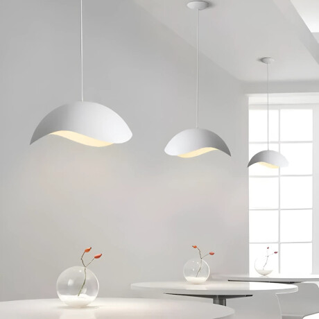 Lampara Colgante Moderna Nordica Daly Bosco Blanco