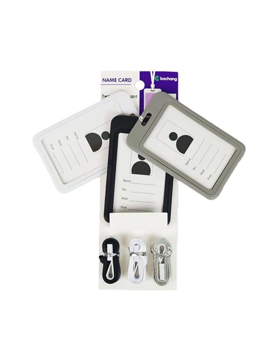 Set De 3 Tarjeteros Verticales Con Cordon 