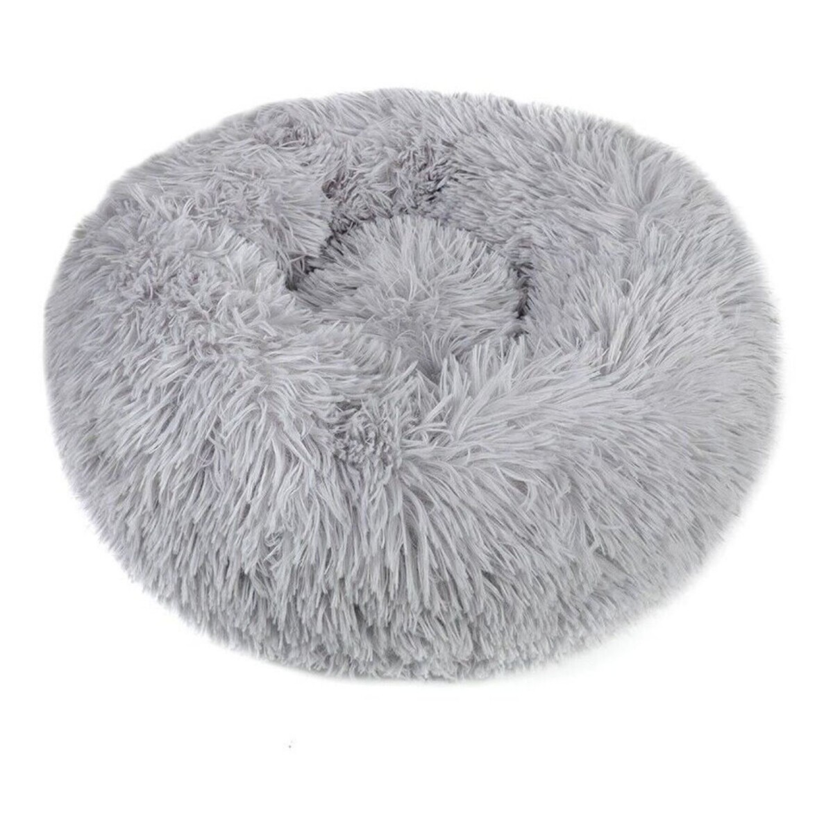 Cama Para Perro Cuna Puff Peluda Cucha 40 Cm Mascota - Color Variante Grisclaro 