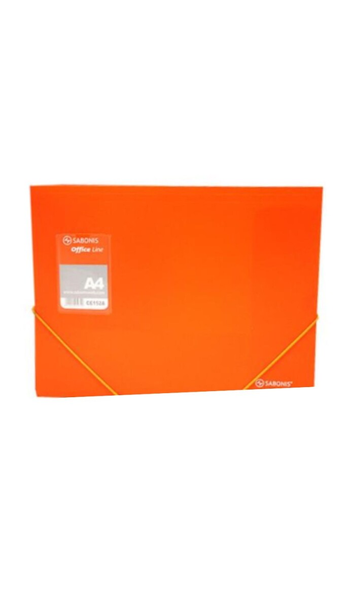 SOBRE CARPETA PVC TABARE NARANJA UNIDAD 