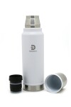 Termo 1000 mL doble Acero - Discovery Blanco