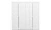 Ropero 4 puertas 4 cajones - Doble Blanco