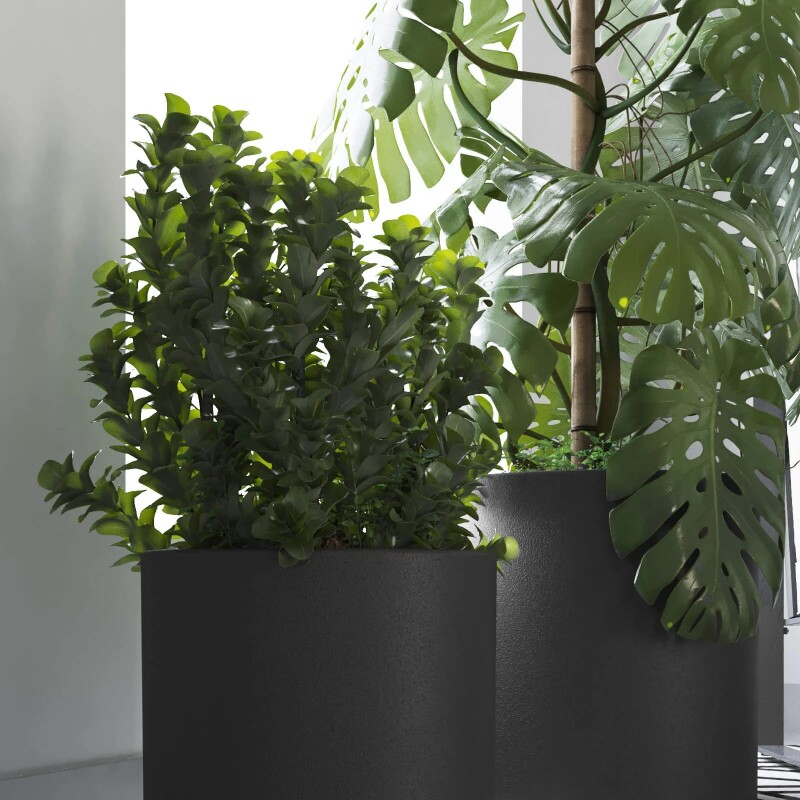 Macetero Cilindro 30 Negro Alto 30cm x 30cm diametro, 20 lts Macetero Cilindro 30 Negro Alto 30cm x 30cm diametro, 20 lts