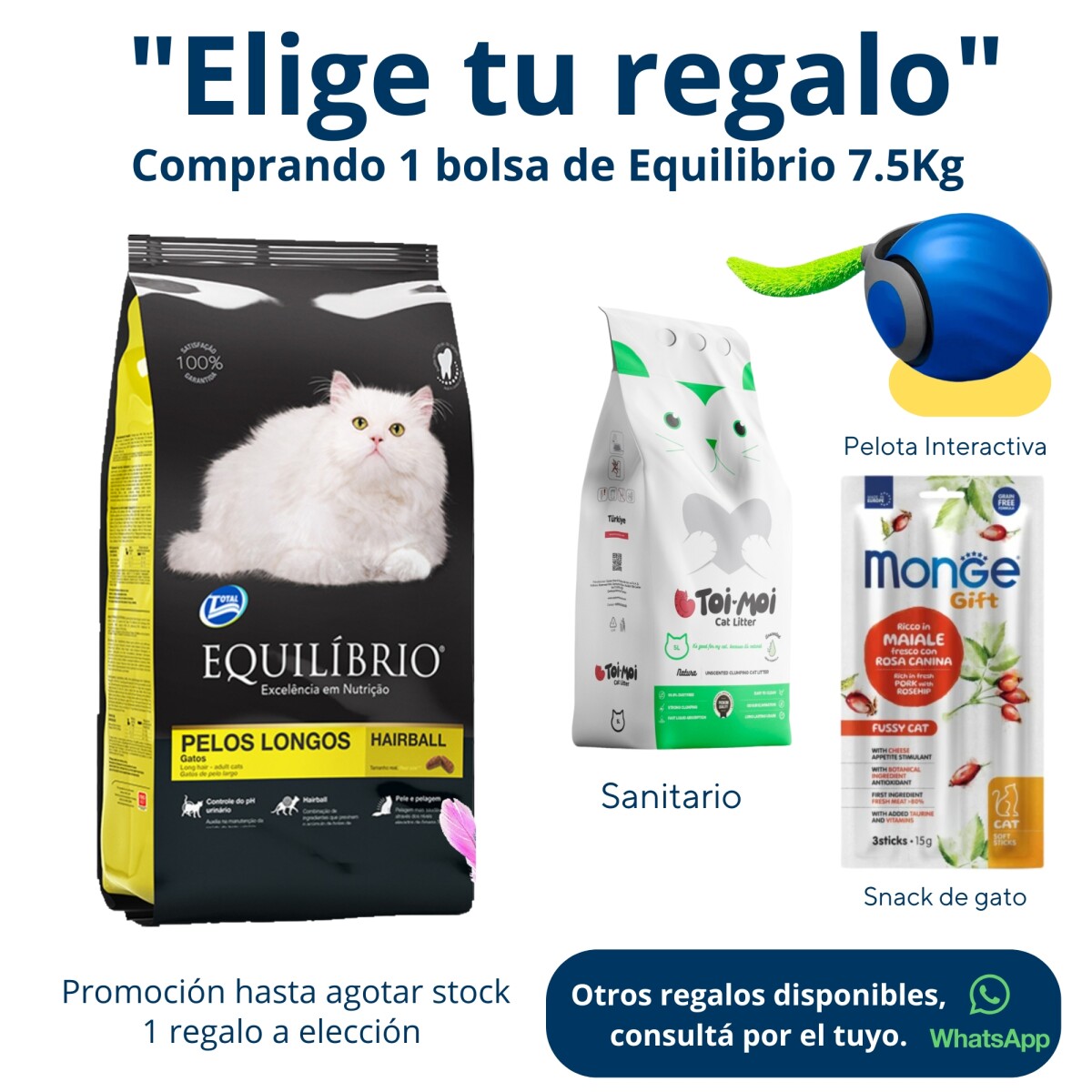 Equilibrio Gato Pelo Largo 7.5 Kg 