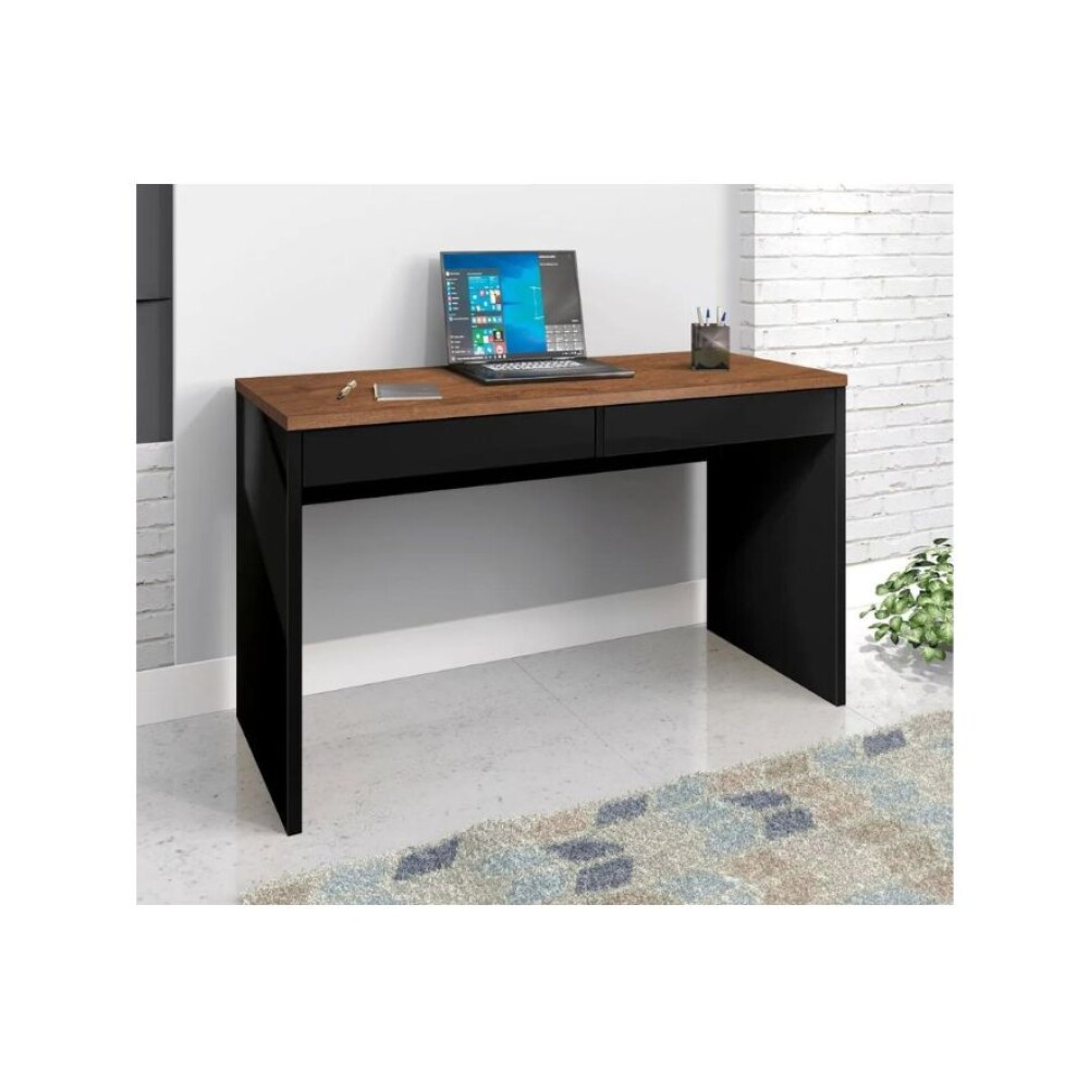 Escritorio Max - 2 Cajones Negro
