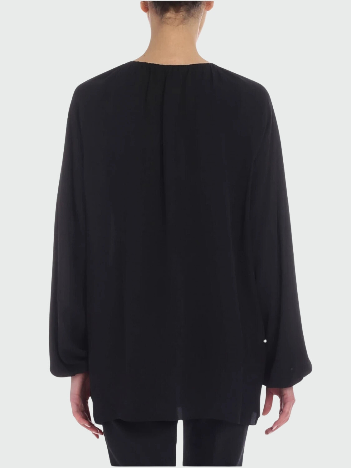 Blusa de seda manga larga, Theory Negro