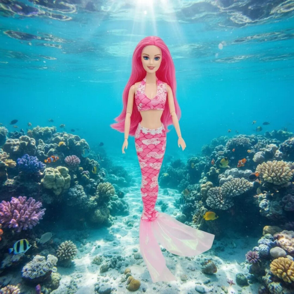 Muñeca Sirena Articulada Sirena Rs